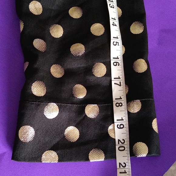 Like new Collective Concept black tunic w/ gold circles size small - Picture 5 of 9